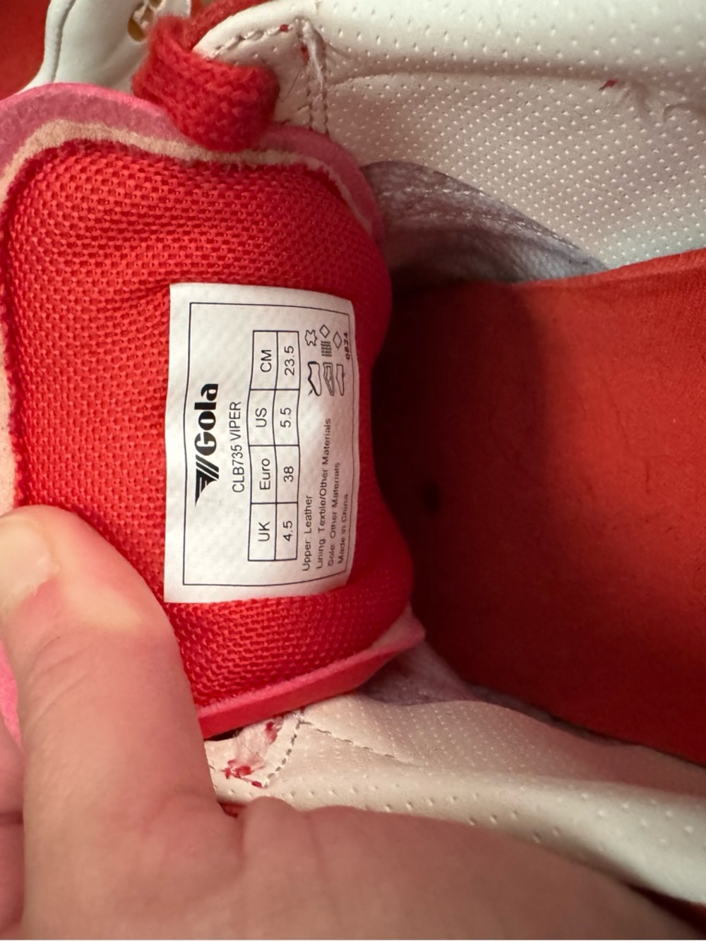 Gola Viper Leather Sneakers fits like a women’s 8 - Picture 5 of 5